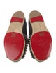 Christian Louboutin Canvas Colorblock Pattern Espadrilles