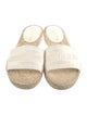 Christian Dior Jute Embroidered Accent Espadrilles