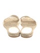 Christian Dior Jute Embroidered Accent Espadrilles