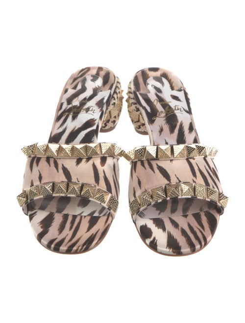 Christian Louboutin Animal Print Slides