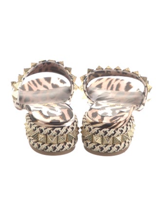 Christian Louboutin Animal Print Slides