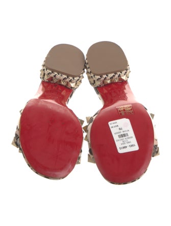 Christian Louboutin Animal Print Slides