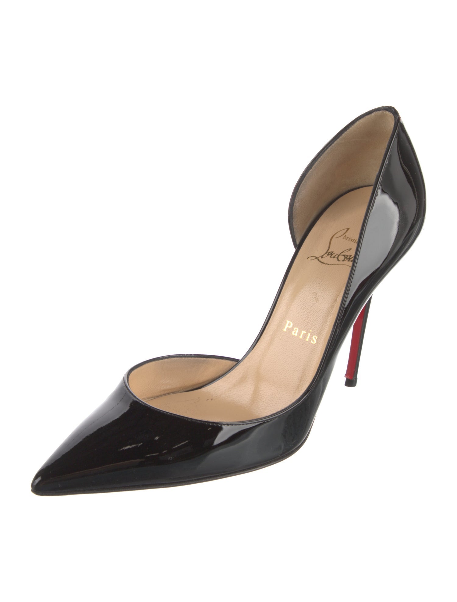 Christian Louboutin Patent Leather D'Orsay Pumps
