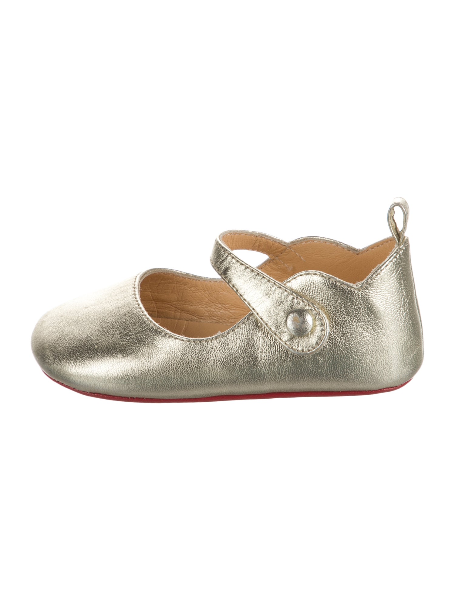 Christian Louboutin Girls' Leather Ballet Flats
