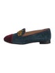 Christian Louboutin Velvet Colorblock Pattern Loafers