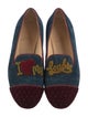 Christian Louboutin Velvet Colorblock Pattern Loafers