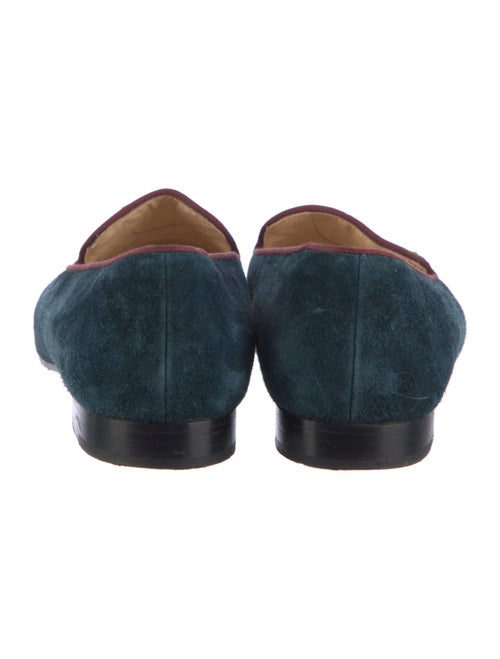 Christian Louboutin Velvet Colorblock Pattern Loafers