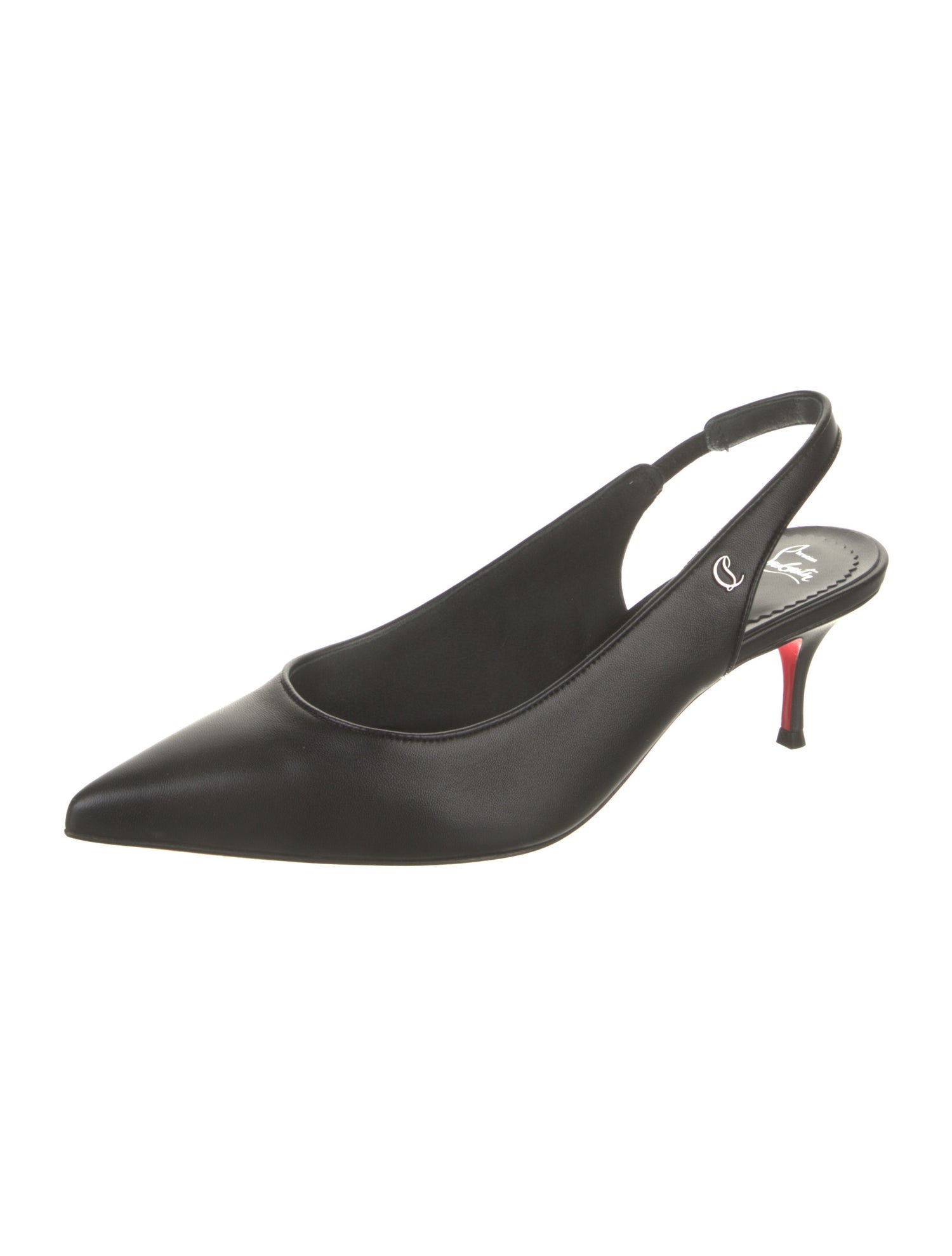 Christian Louboutin Leather Slingback Flats