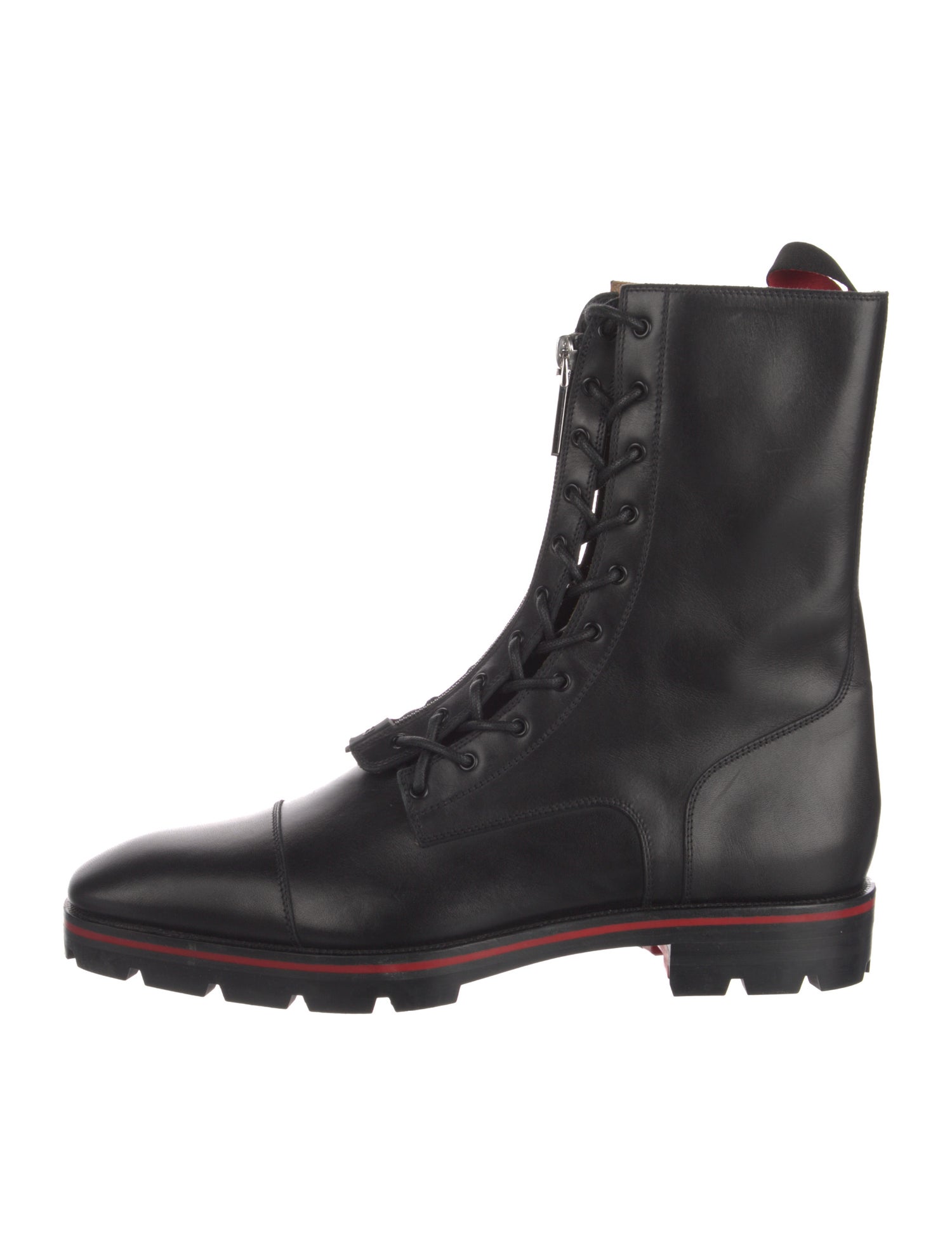 Christian Louboutin Leather Combat Boots