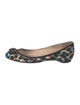 Christian Louboutin Canvas Animal Print Flats
