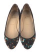 Christian Louboutin Canvas Animal Print Flats