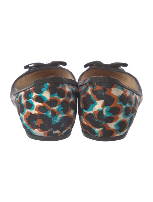 Christian Louboutin Canvas Animal Print Flats