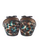 Christian Louboutin Canvas Animal Print Flats