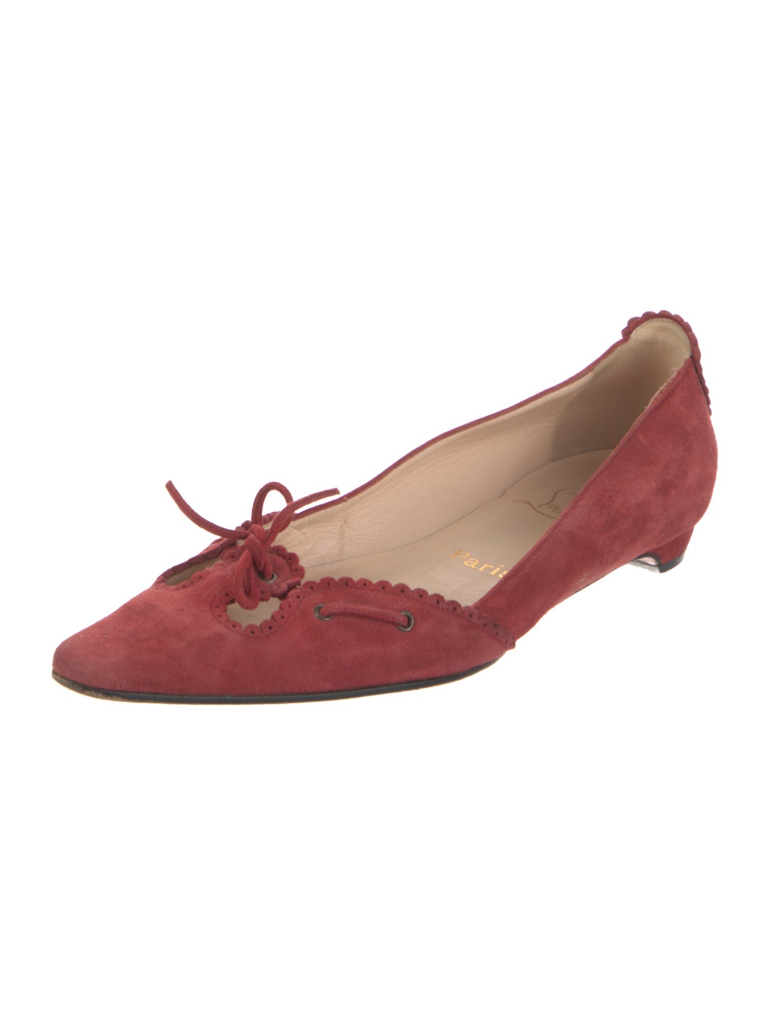 Christian Louboutin Suede Ballet Flats