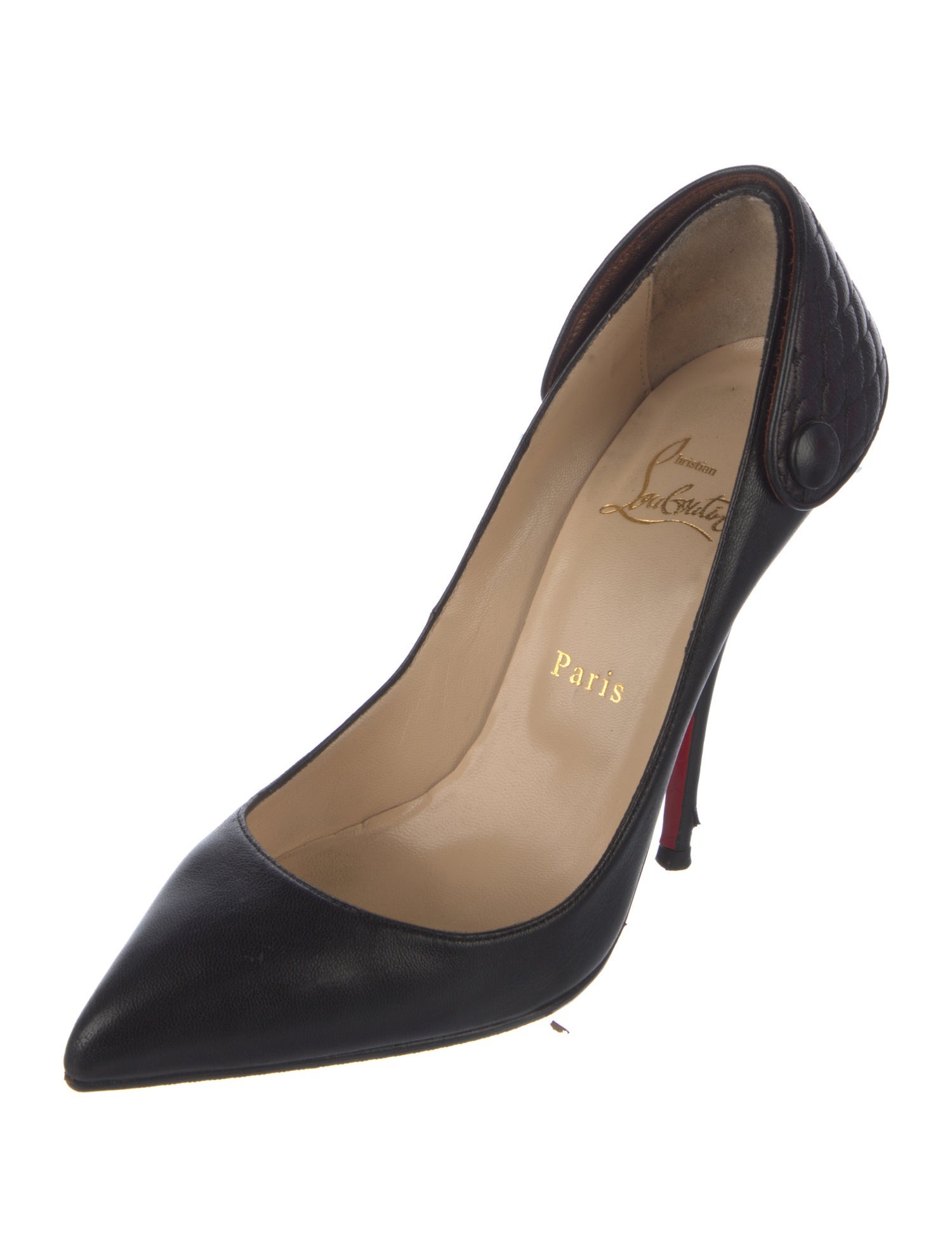 Christian Louboutin Leather Slingback Pumps