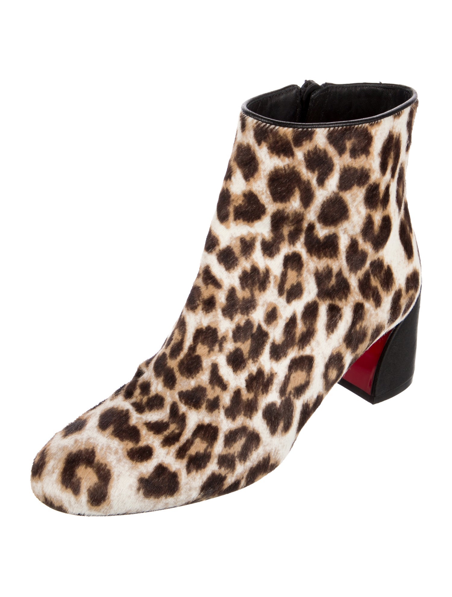 Christian Louboutin Ponyhair Animal Print Boots