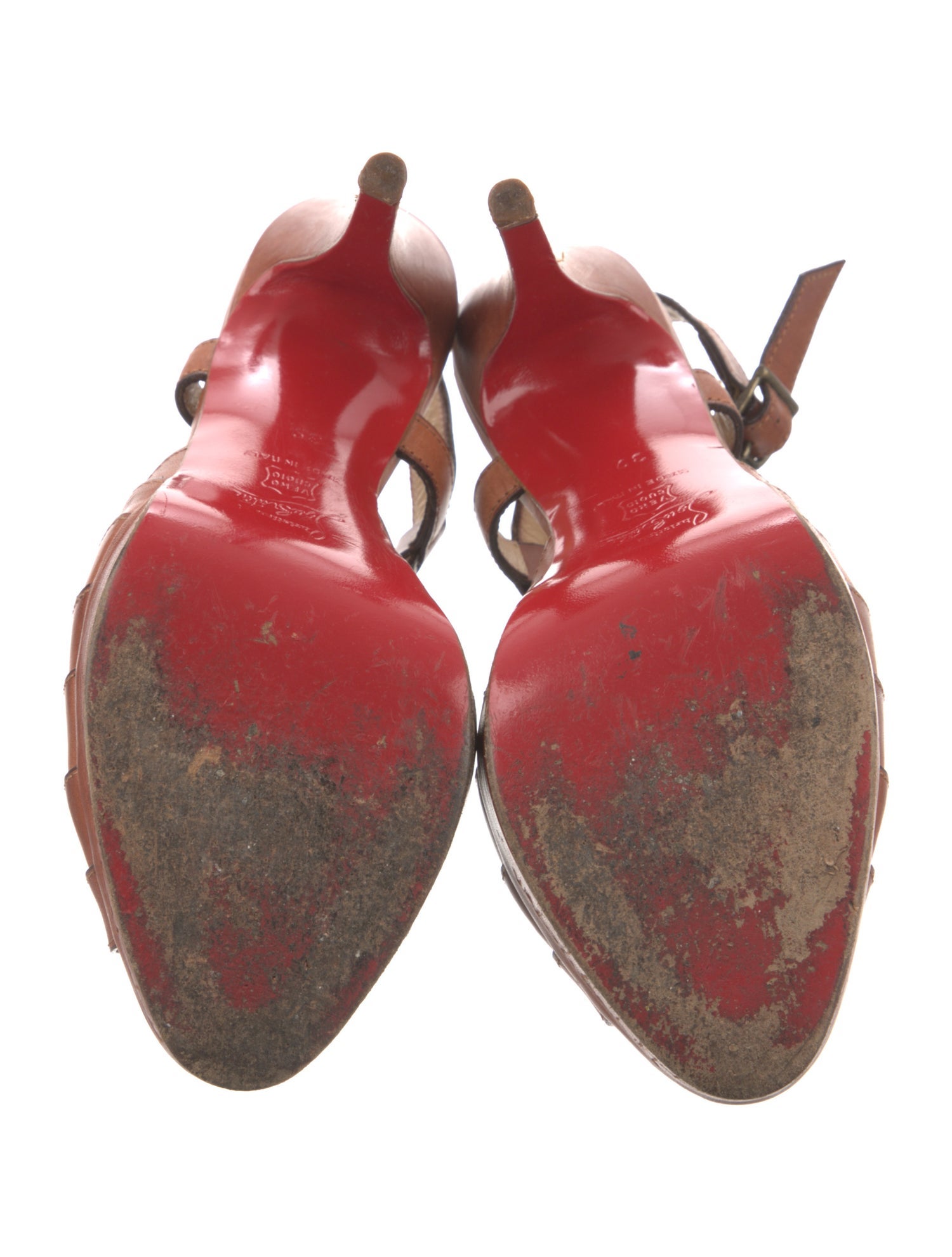 Christian Louboutin Leather T-Strap Pumps