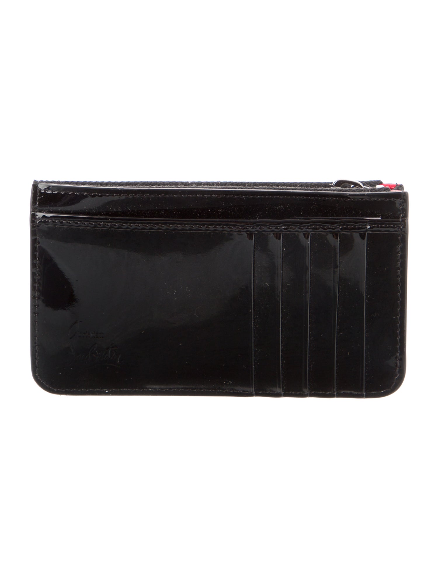 Christian Louboutin Intrecciato Travel Organizer Patent Leather Wallet