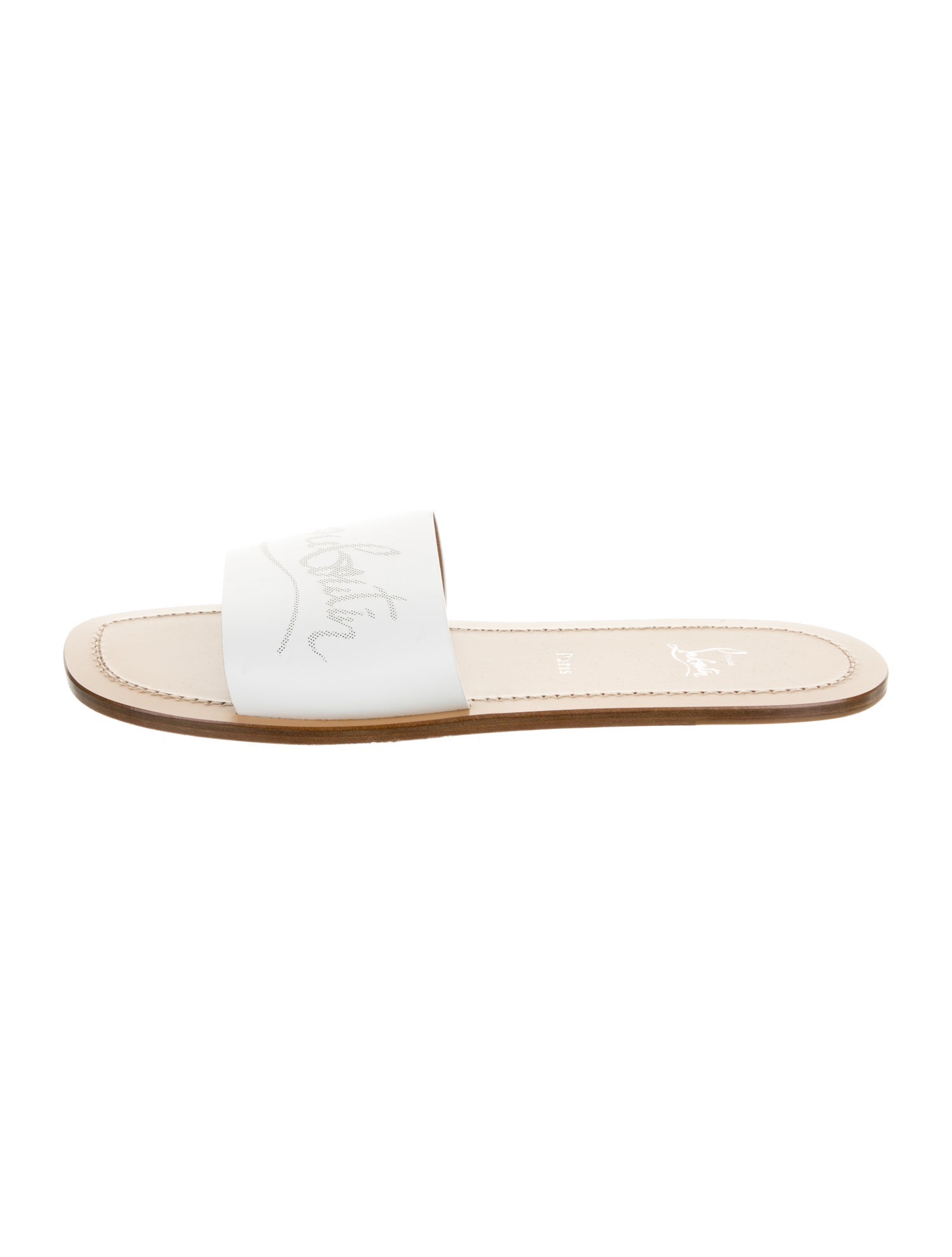 Christian Louboutin Leather Slides