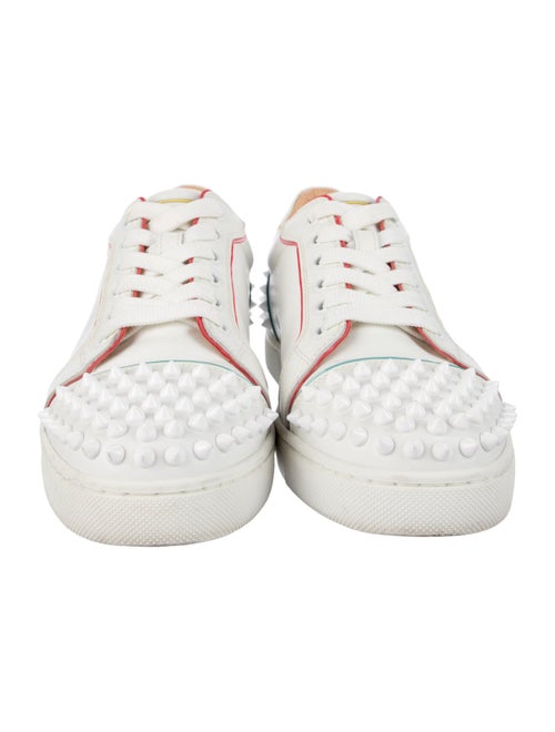 Christian Louboutin Spike Accents Leather Sneakers
