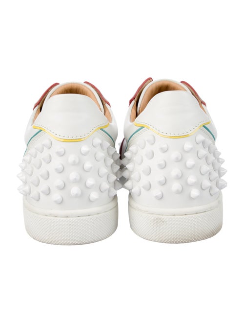Christian Louboutin Spike Accents Leather Sneakers