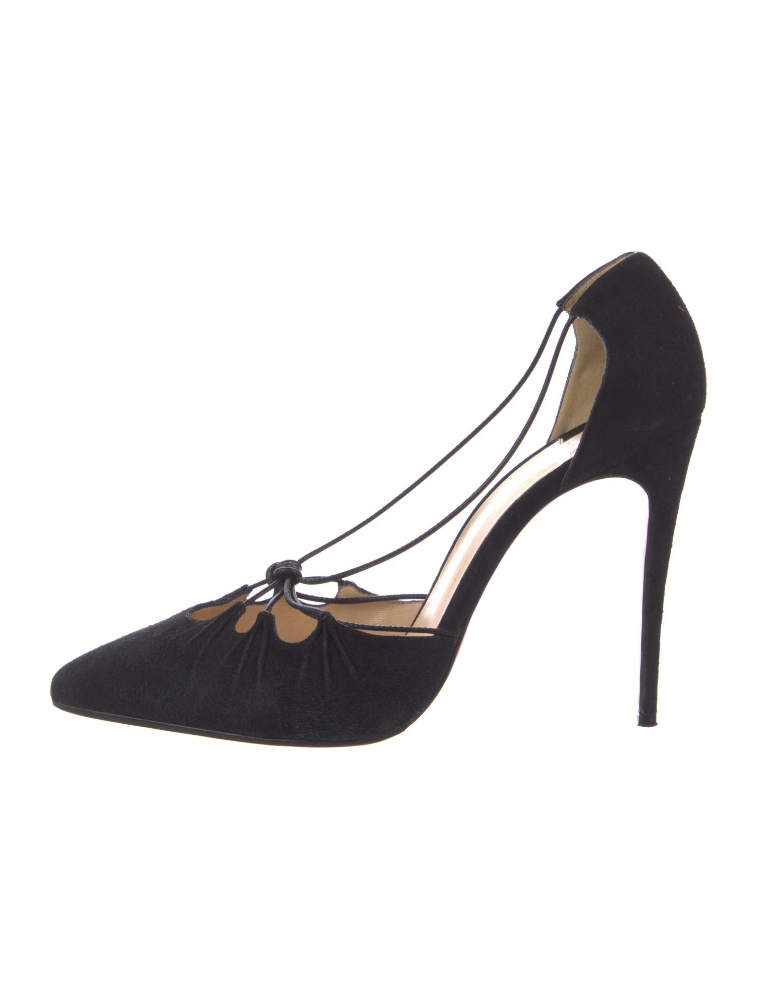 Christian Louboutin Suede D'Orsay Pumps