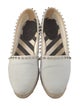 Christian Louboutin Spike Accents Canvas Espadrilles