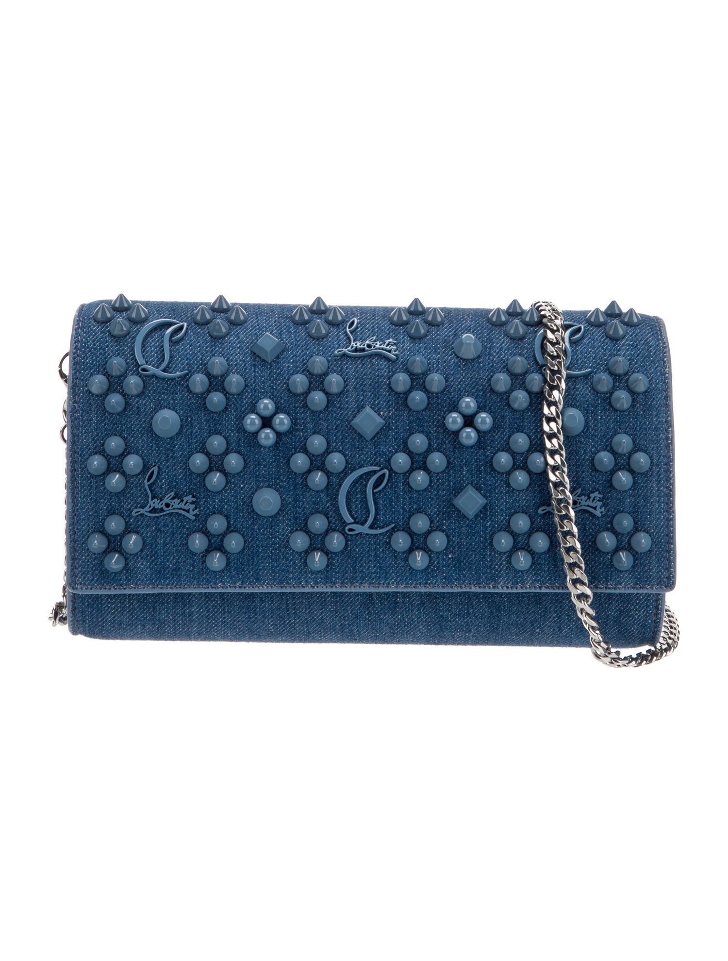 Christian Louboutin Denim Clutch