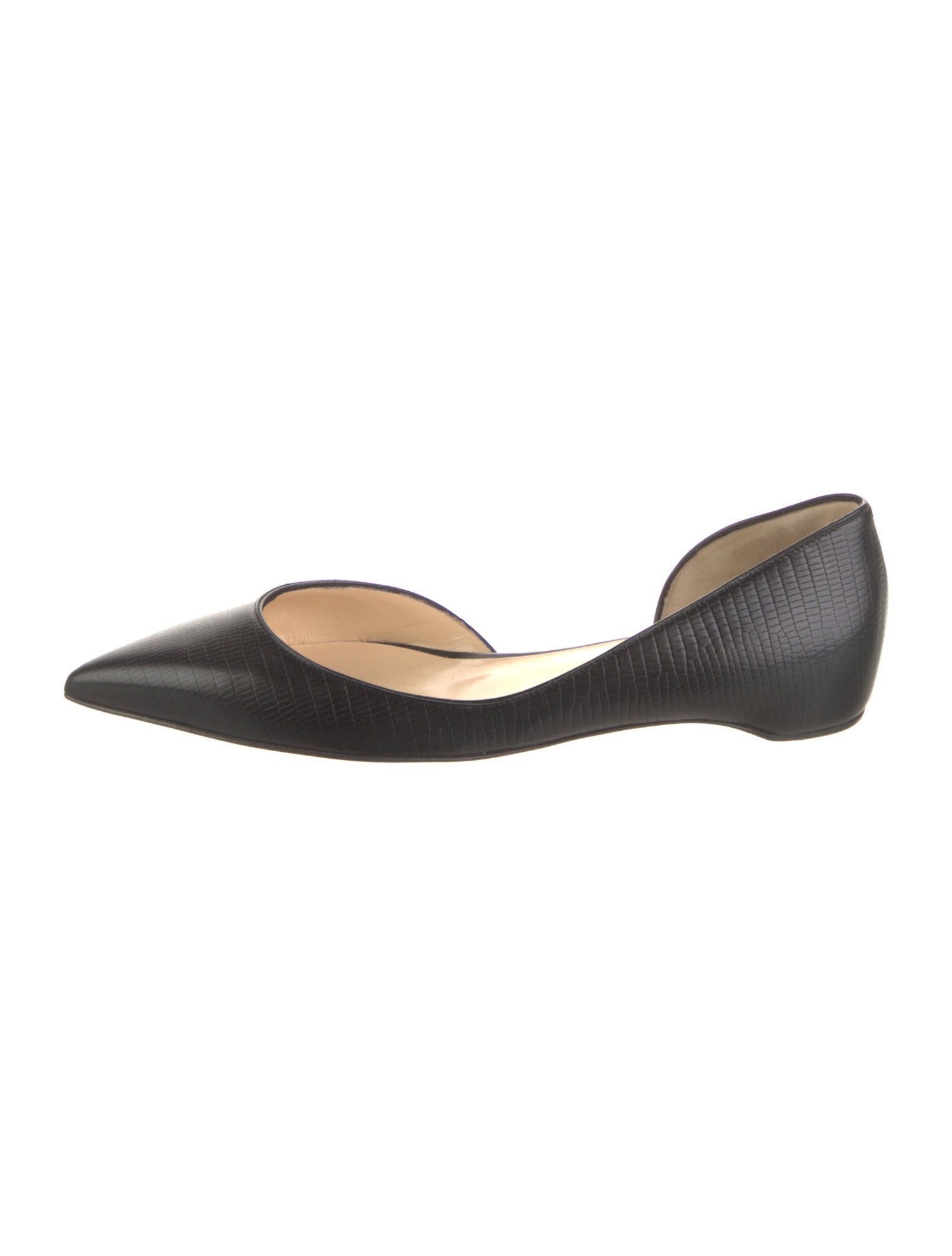 Christian Louboutin Leather D'Orsay Flats
