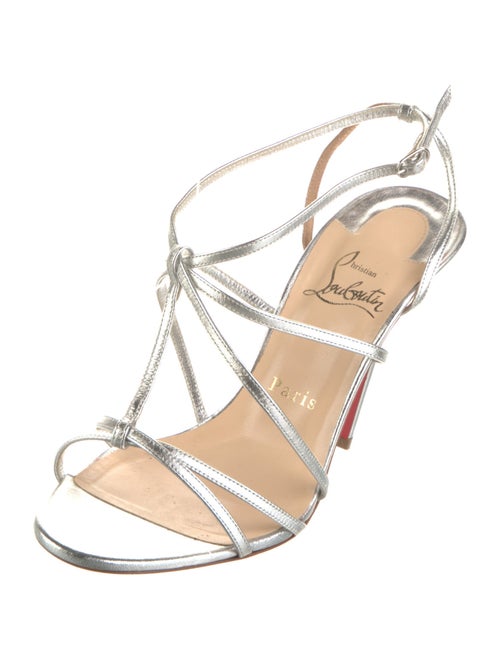 Christian Louboutin Leather Slingback Sandals