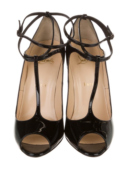 Christian Louboutin Patent Leather T-Strap Pumps