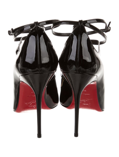 Christian Louboutin Patent Leather T-Strap Pumps