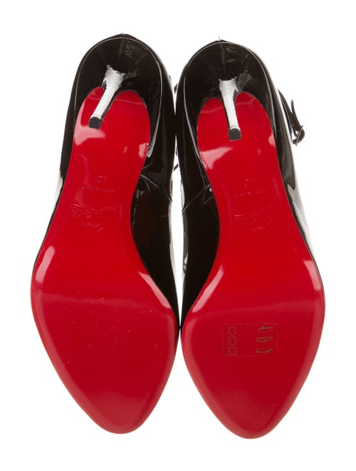 Christian Louboutin Patent Leather T-Strap Pumps