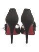 Christian Louboutin Satin Bow Accents D'Orsay Pumps