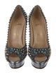Christian Louboutin Glitter Studded Accents Pumps