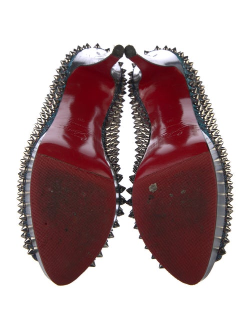 Christian Louboutin Glitter Studded Accents Pumps