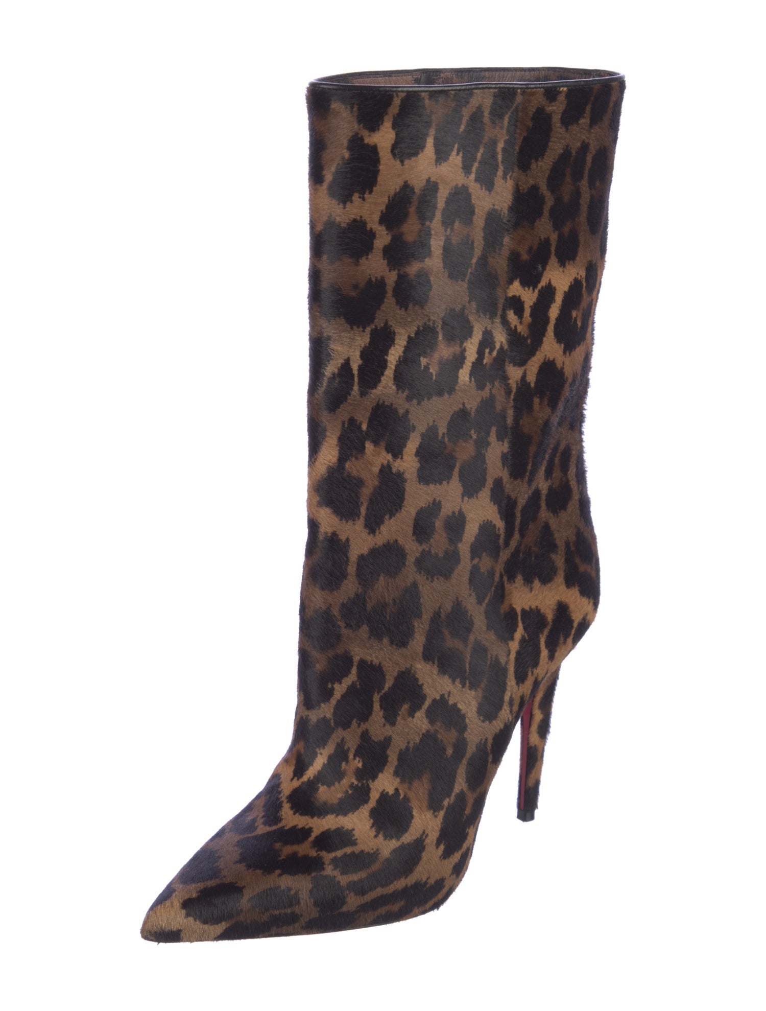 Christian Louboutin Ponyhair Animal Print Boots