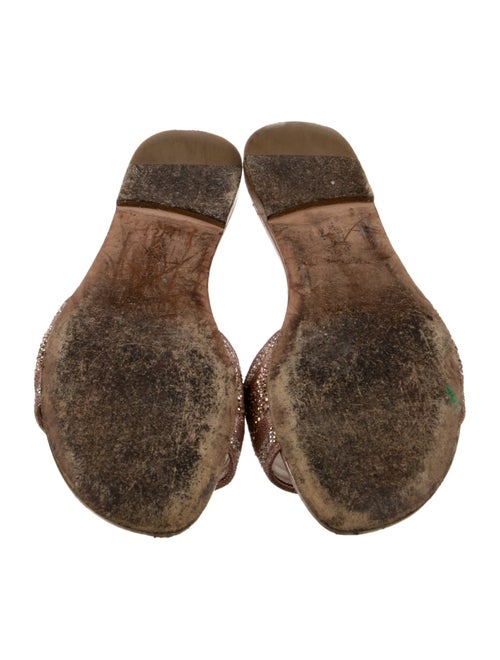 Christian Louboutin Crystal Embellishments Slides