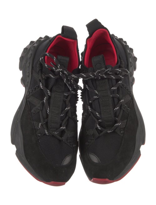 Christian Louboutin Spike Accents Suede Sneakers