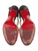 Christian Louboutin Suede Colorblock Pattern Sandals