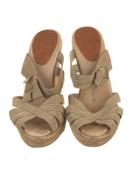 Christian Louboutin Bow Accents Espadrilles