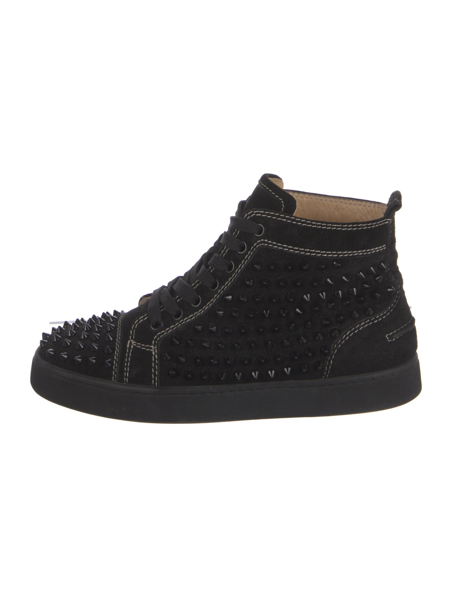 Christian Louboutin Suede Studded Accents Sneakers