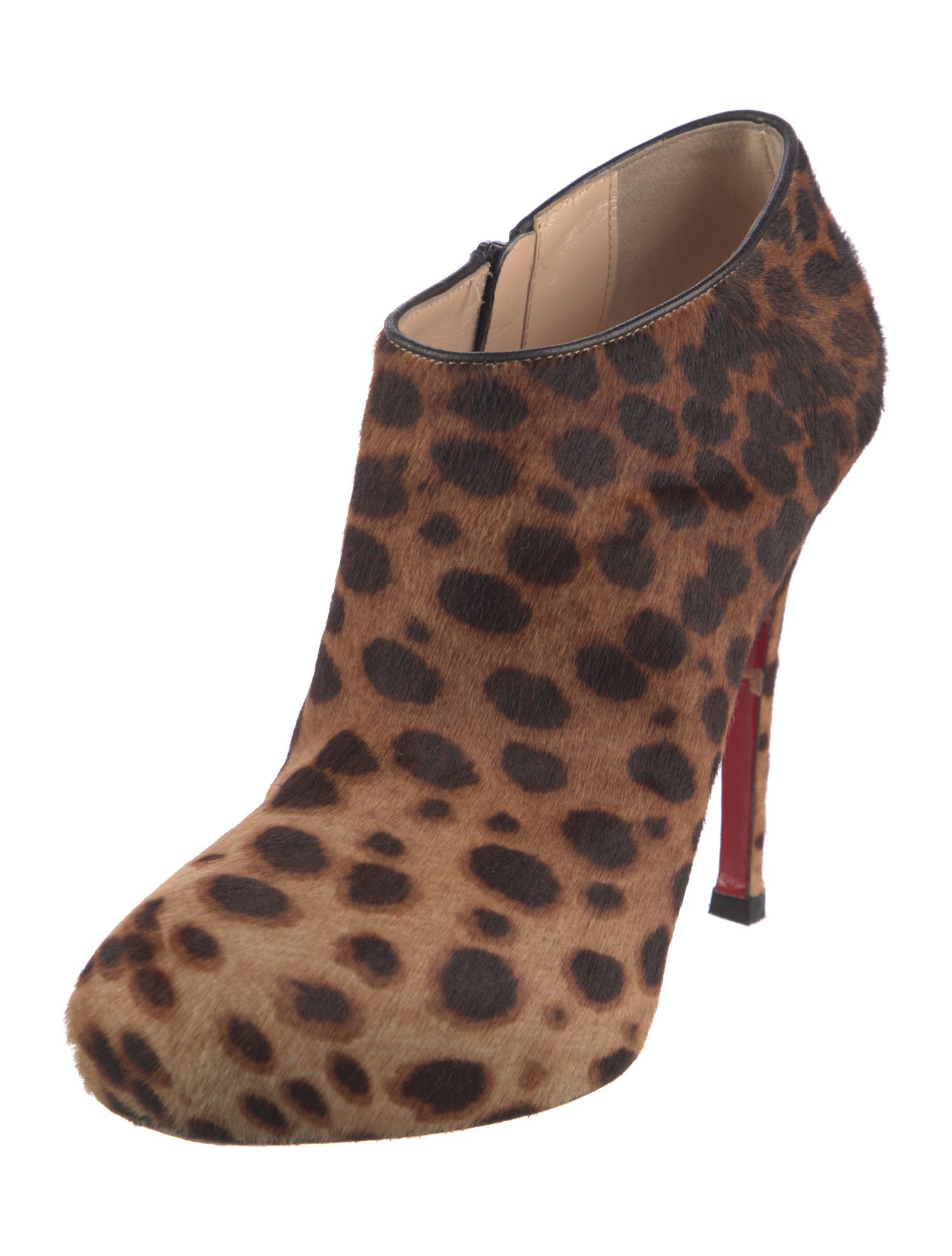Christian Louboutin Ponyhair Animal Print Boots