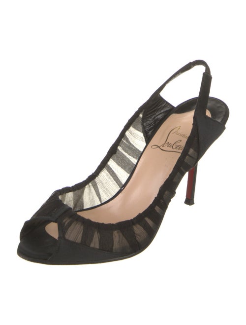 Christian Louboutin Mesh Slingback Pumps