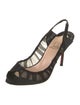 Christian Louboutin Mesh Slingback Pumps
