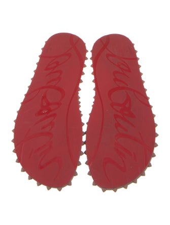 Christian Louboutin Spike Accents Rubber Flip Flops