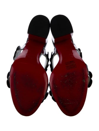 Christian Louboutin Patent Leather Patterned Slides