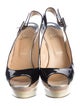 Christian Louboutin Patent Leather Slingback Sandals