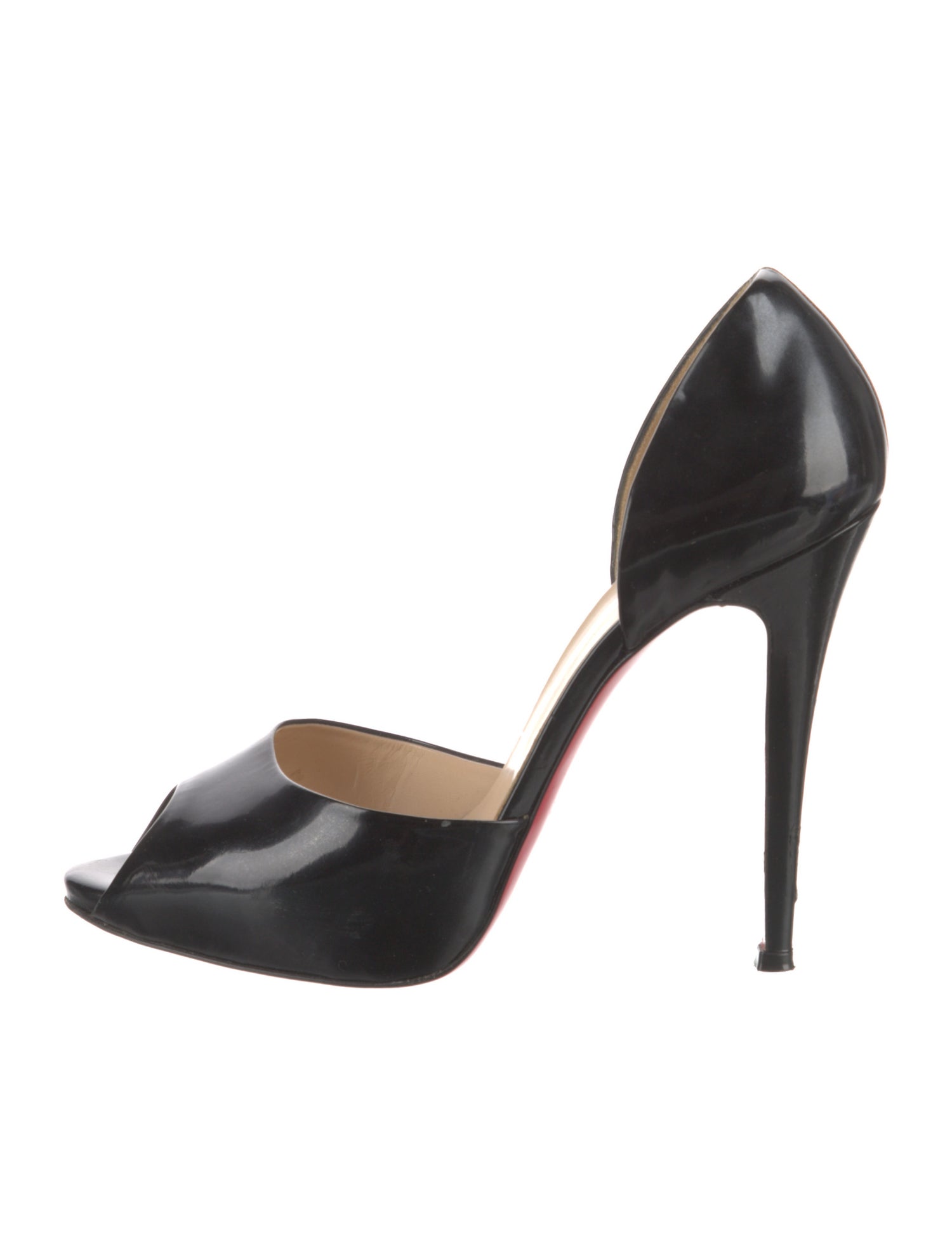 Christian Louboutin Patent Leather D'Orsay Pumps