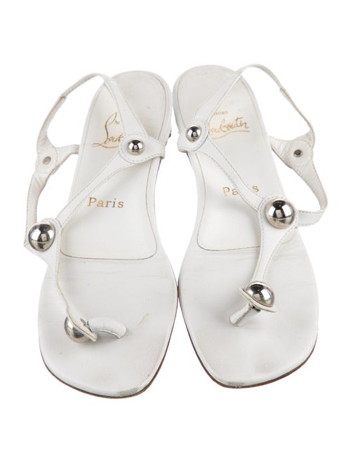 Christian Louboutin Leather T-Strap Sandals